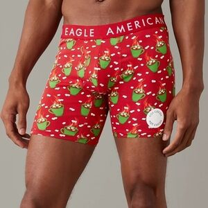 NIB American Eagle Outfitters Hot Cocoa Scratch N Sniff 6 In Boxer Briefs Red XS